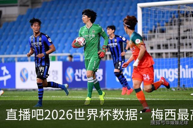 直播吧2026世界杯数据：梅西最高评分、地面对抗、被犯规数排第一